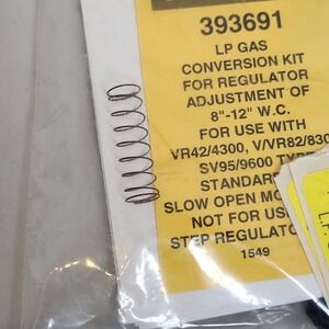 Honeywell 393691 LP Gas Conversion Kit 8"-12" VR42/4300 V/VR82/8300 - Genuine